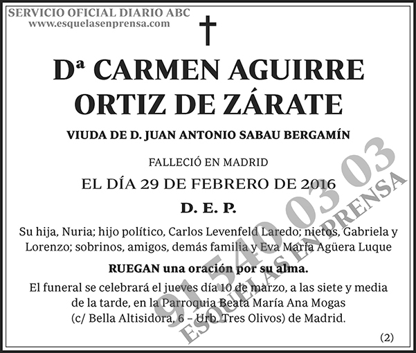 Carmen Aguirre Ortiz de Zárate